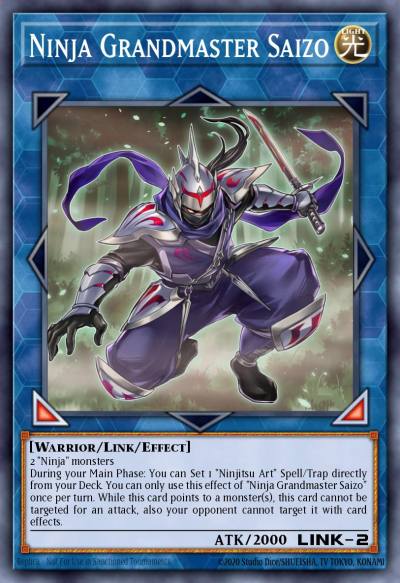 Ninja Grandmaster Saizo Super Rare OP20-EN010 OTS Tournament Pack 20 Yugioh card