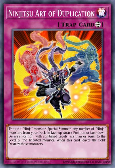 Ninjitsu Art of Duplication Rare ORCS-EN089 Order of Chaos Yugioh card