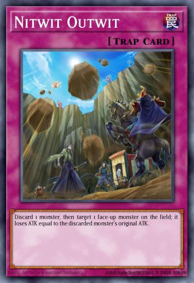Nitwit Outwit Common GAOV-EN066 Galactic Overlord Yugioh card