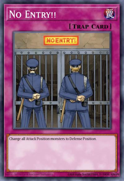 No Entry Common STAX-EN009 2-Player Starter Set Yugioh card