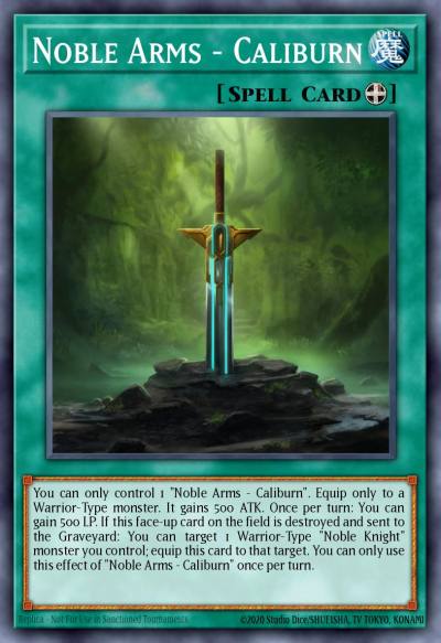 Noble Arms - Caliburn Common BP03-EN182 Battle Pack 3 Monster League Yugioh card
