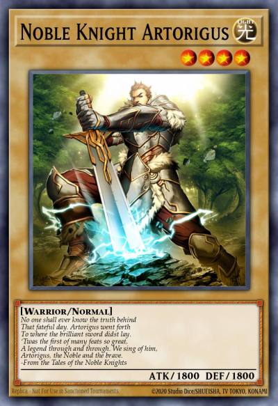 Noble Knight Artorigus Super Rare GAOV-EN000 Galactic Overlord Yugioh card