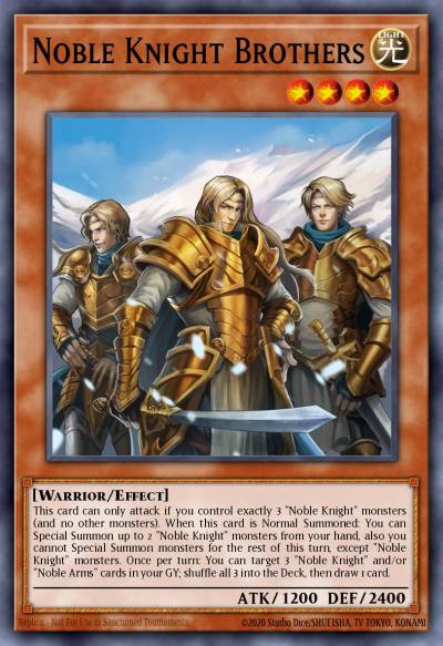 Noble Knight Brothers Secret Rare MP15-EN046 2015 Mega-Tin Mega Pack Yugioh card