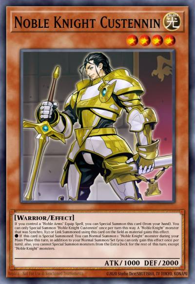 Noble Knight Custennin Rare MP19-EN141 2019 Gold Sarcophagus Tin Mega Pack Yugioh card