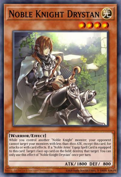 Noble Knight Drystan Secret Rare JOTL-EN084 Judgment of the Light Yugioh card