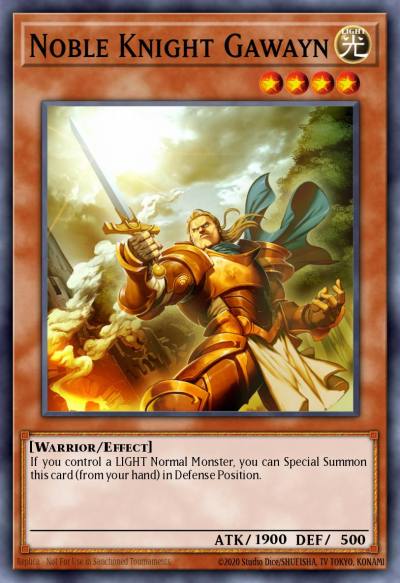 Noble Knight Gawayn Platinum Rare NKRT-EN004 Noble Knights of the Round Table Box Set Yugioh card