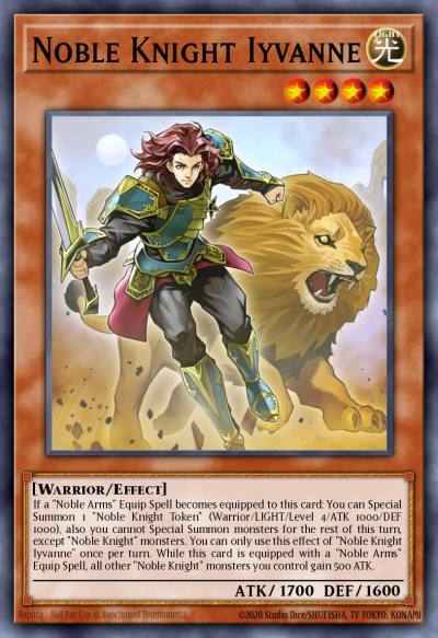 Noble Knight Iyvanne Rare MP19-EN222 2019 Gold Sarcophagus Tin Mega Pack Yugioh card