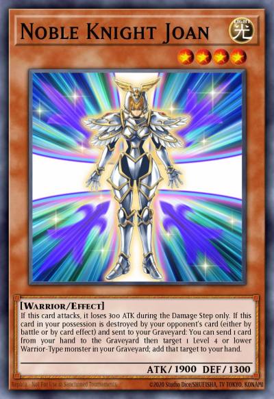 Noble Knight Joan Rare CBLZ-EN092 Cosmo Blazer Yugioh card