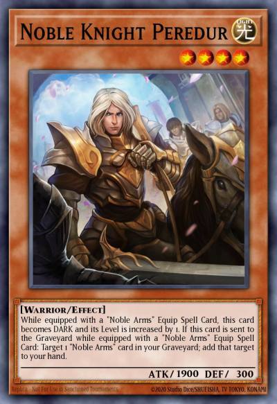 Noble Knight Peredur Super Rare LVAL-EN085 Legacy of the Valiant Yugioh card