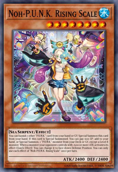 Noh-PUNK Rising Scale Starlight Rare BLMM-EN050 Battles of Legend Monster Mayhem Yugioh card