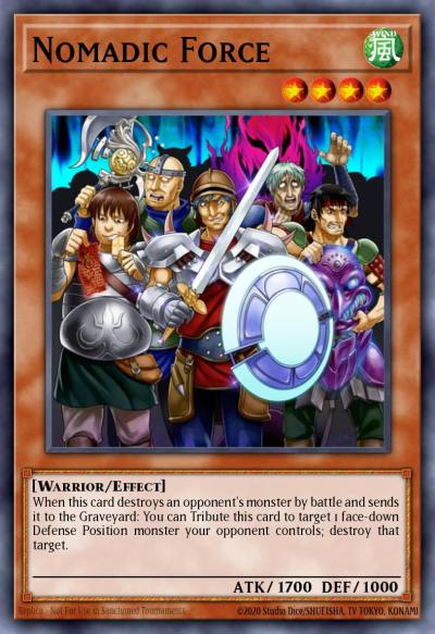 Nomadic Force Short Print GAOV-EN040 Galactic Overlord Yugioh card