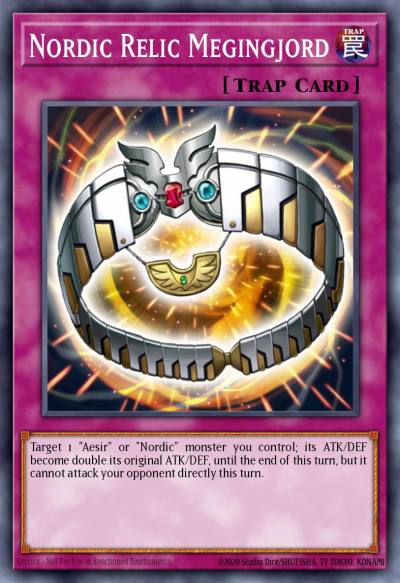 Nordic Relic Megingjord Rare LC5D-EN204 Legendary Collection 5Ds Mega Pack Yugioh card