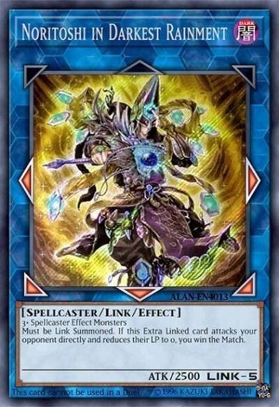 Noritoshi in Darkest Rainment Extra Secret Rare 2018-EN001 Yu-Gi-Oh! World Championship 2018 prize cards Yugioh card