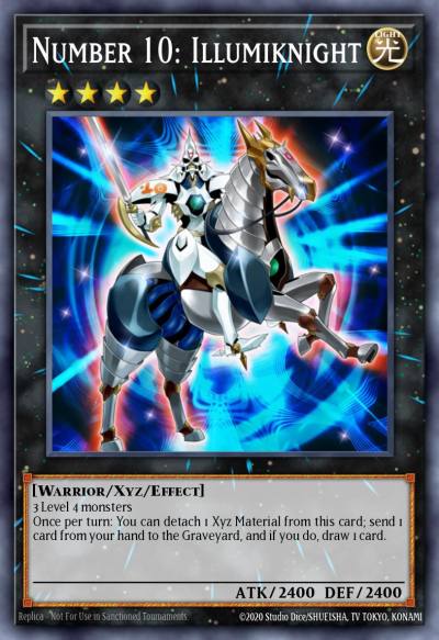 Number 10 Illumiknight Shatterfoil Rare BP03-EN118 Battle Pack 3 Monster League Yugioh card