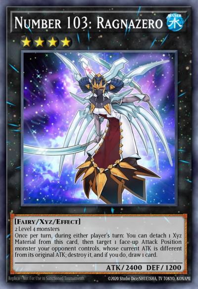 Number 103 Ragnazero Super Rare AP07-EN009 Astral Pack Seven Yugioh card