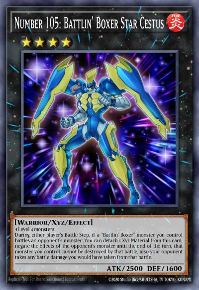 Number 105 Battlin Boxer Star Cestus Super Rare MP14-EN028 2014 Mega-Tin Mega Pack Yugioh card