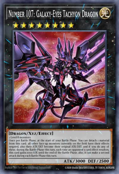 Number 107 Galaxy-Eyes Tachyon Dragon Ultra Rare MP14-EN024 2014 Mega-Tin Mega Pack Yugioh card