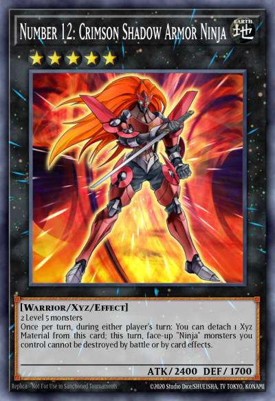 Number 12 Crimson Shadow Armor Ninja Ultimate Rare ORCS-EN042 Order of Chaos Yugioh card