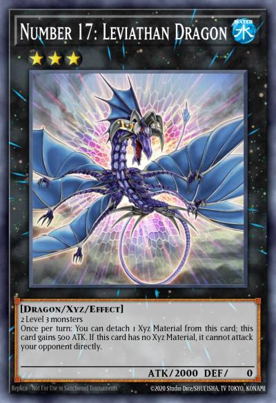Number 17 Leviathan Dragon Rare BP01-EN027 Battle Pack Epic Dawn Yugioh card