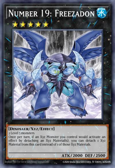 Number 19 Freezadon Ultra Rare ZTIN-EN003 Zexal Collection Tin Yugioh card
