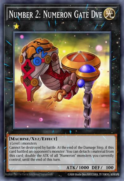 Number 2 Numeron Gate Dve Ultra Rare BLAR-EN023 Battles of Legend Armageddon Yugioh card