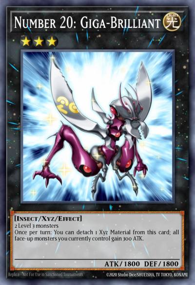 Number 20 Giga-Brilliant Ultra Rare STAX-EN042 2-Player Starter Set Yugioh card