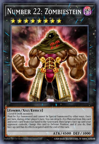 Number 22 Zombiestein Common OP20-EN019 OTS Tournament Pack 20 Yugioh card