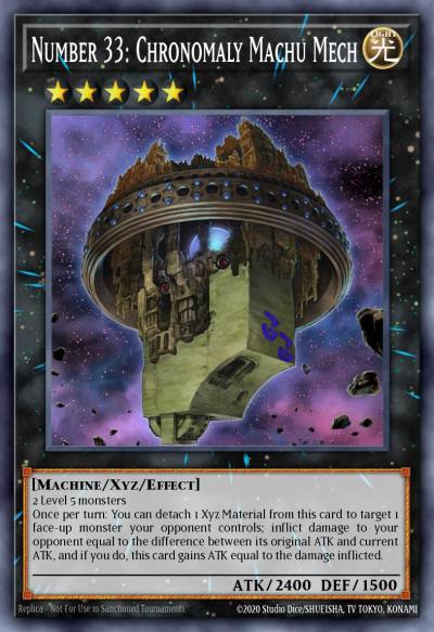 Number 33 Chronomaly Machu Mech Ultimate Rare REDU-EN043 Return of the Duelist Yugioh card
