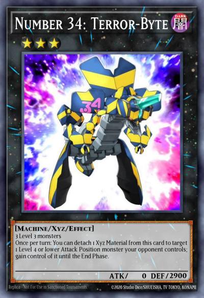 Number 34 Terror-Byte Ultimate Rare GENF-EN041 Generation Force Yugioh card