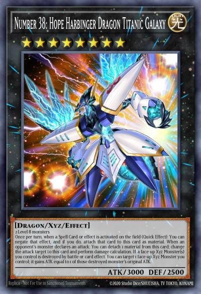 Number 38 Hope Harbinger Dragon Titanic Galaxy Collector's Rare RA02-EN036 25th Anniversary Rarity Collection II Yugioh card