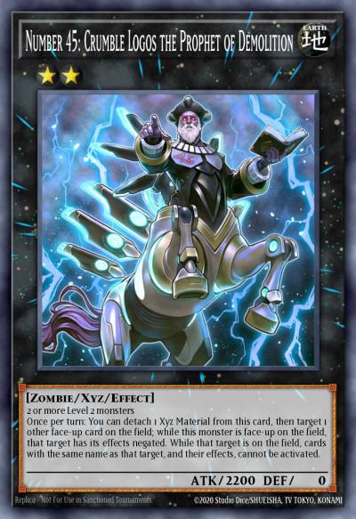 Number 45 Crumble Logos the Prophet of Demolition Ultra Rare DLCS-EN119 Dragons of Legend The Complete Series Yugioh card