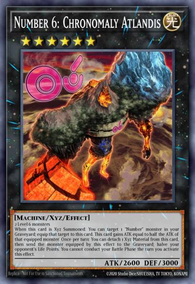 Number 6 Chronomaly Atlandis Secret Rare REDU-EN092 Return of the Duelist Yugioh card