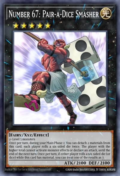 Number 67 Pair-a-Dice Smasher Secret Rare BLRR-EN031 Battles of Legend Relentless Revenge Yugioh card