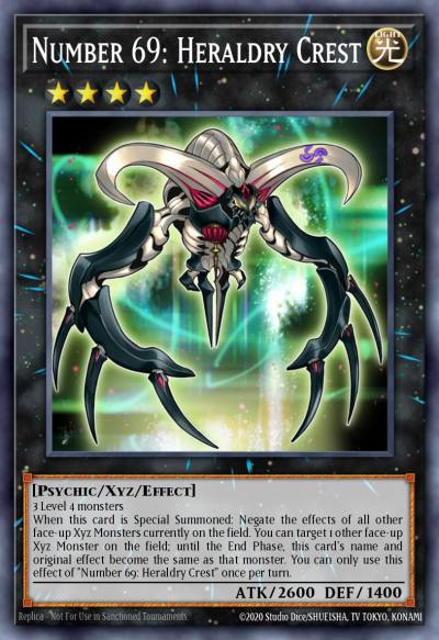 Number 69 Heraldry Crest Ultra Rare BLMM-EN153 Battles of Legend Monster Mayhem Yugioh card