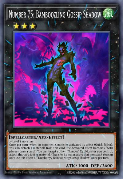Number 75 Bamboozling Gossip Shadow Common BLC1-EN110 Battles of Legend Chapter 1 Yugioh card