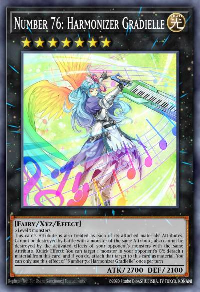 Number 76 Harmonizer Gradielle Ultra Rare BLHR-EN029 Battles of Legend Heros Revenge Yugioh card