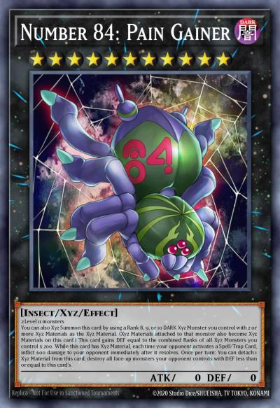 Number 84 Pain Gainer Common BLC1-EN151 Battles of Legend Chapter 1 Yugioh card