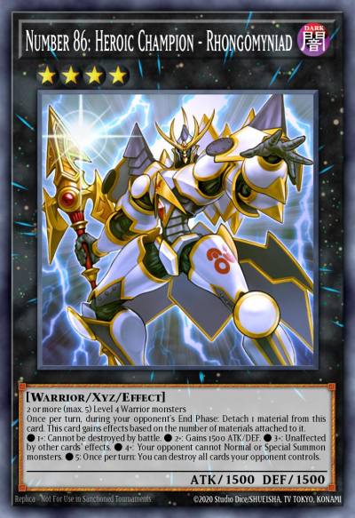 Number 86 Heroic Champion - Rhongomyniad Ultra Rare LEHD-ENC37 Legendary Hero Decks Yugioh card