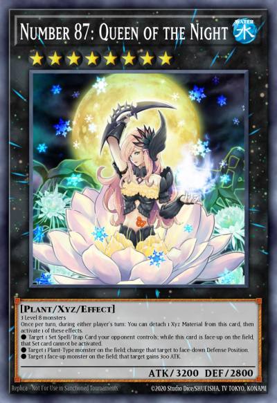 Number 87 Queen of the Night Rare MAGO-EN059 Maximum Gold Yugioh card