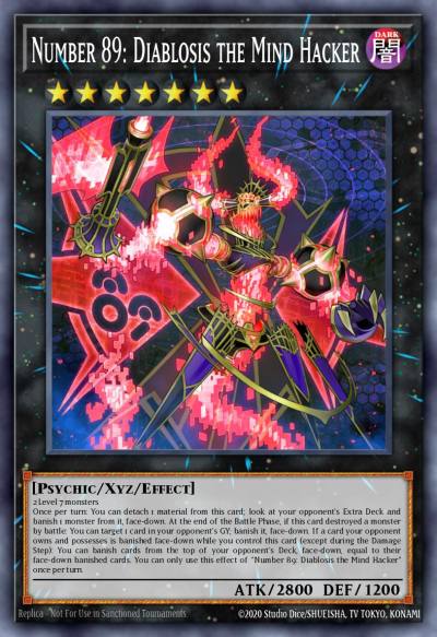 Number 89 Diablosis the Mind Hacker Secret Rare BROL-EN073 Brothers of Legend Yugioh card
