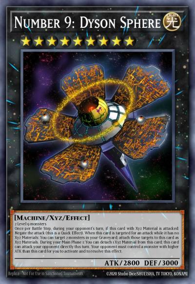 Number 9 Dyson Sphere Ultimate Rare ABYR-EN044 Abyss Rising Yugioh card