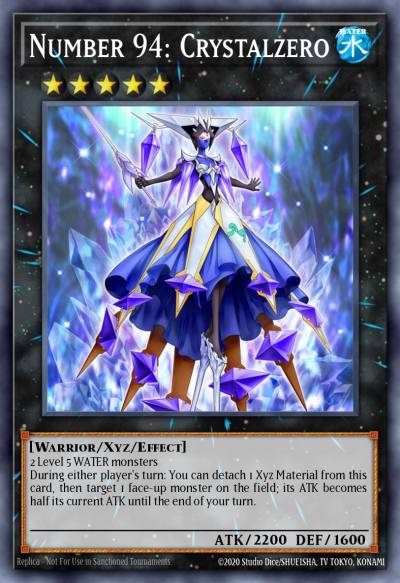 Number 94 Crystalzero Ultra Rare DUSA-EN006 Duelist Saga Yugioh card
