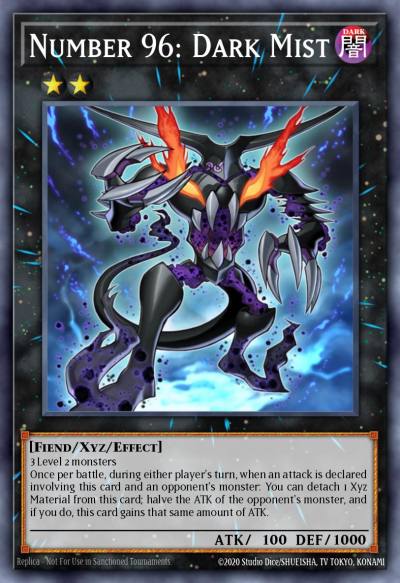 Number 96 Dark Mist Rare GEIM-EN052 Genesis Impact Yugioh card