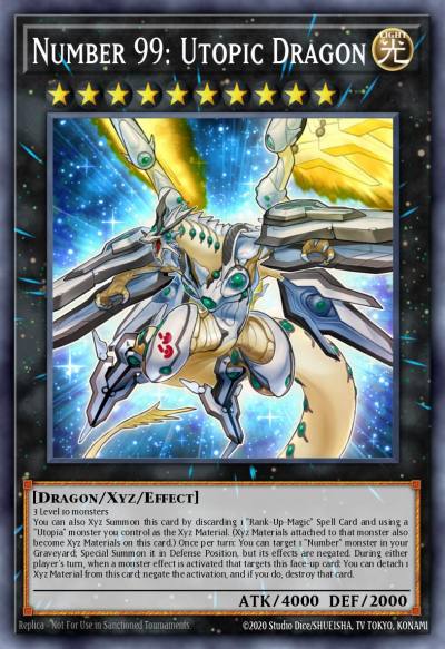 Number 99 Utopic Dragon Secret Rare MP15-EN190 2015 Mega-Tin Mega Pack Yugioh card