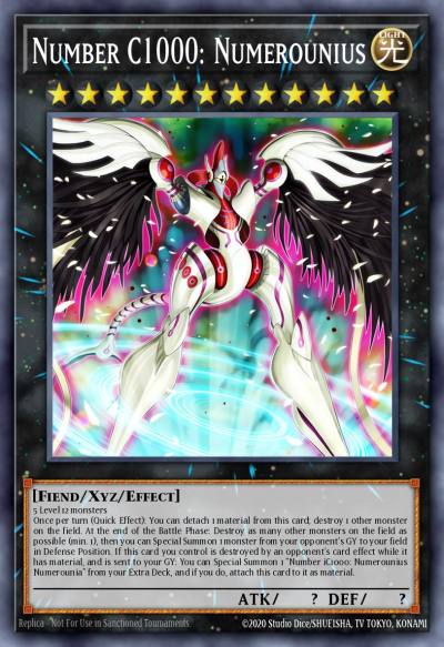Number C1000 Numerounius Premium Gold Rare MGED-EN031 Maximum Gold El Dorado Yugioh card