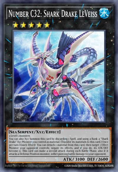 Number C32 Shark Drake LeVeiss Ultra Rare MP25-EN248 2025 Mega-Pack Tin Yugioh card