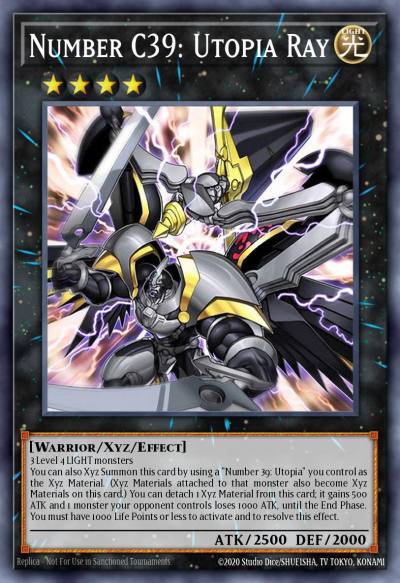 Number C39 Utopia Ray Rare KICO-EN045 Kings Court Yugioh card