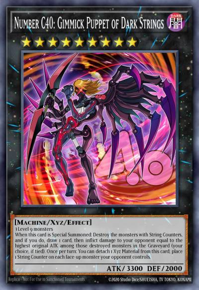 Number C40 Gimmick Puppet of Dark Strings Ultra Rare LDS3-EN065 Legendary Duelists Season 3 Yugioh card