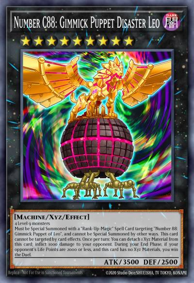 Number C88 Gimmick Puppet Disaster Leo Common LDS3-EN066 Legendary Duelists Season 3 Yugioh card