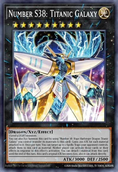 Number S38 Titanic Galaxy New BLMM-EN038 Battles of Legend Monster Mayhem Yugioh card